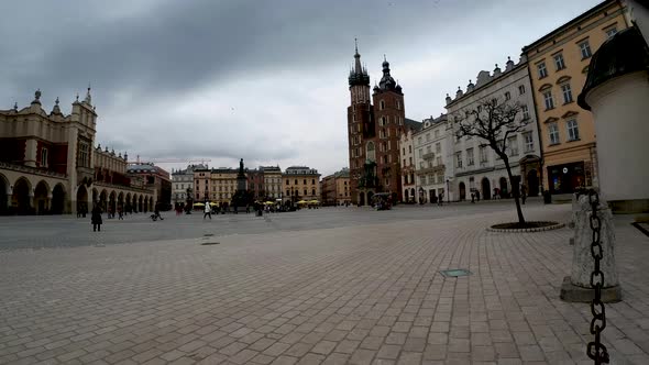 Krakow, Center, Timelapse
