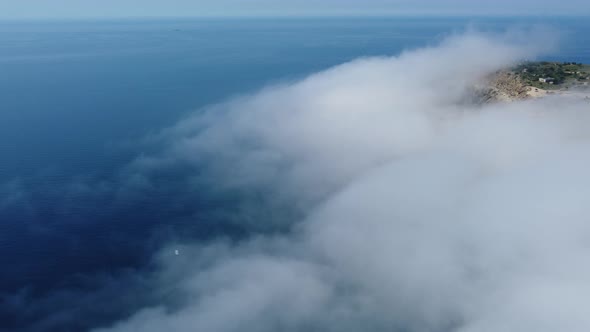 Abstract Aerial Nature Summer Ocean Sunset Sea and Sky Background