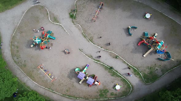 Aerial Children Playground