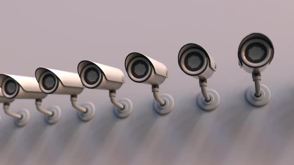 Glitch Noise Over CCTV Cameras
