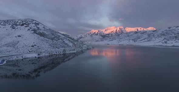 Deer Creek Reservoir aerial view