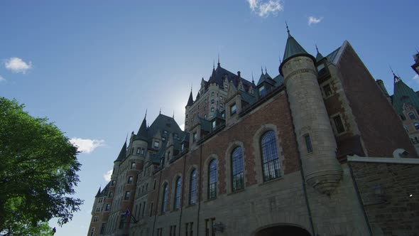 Chateau Frontenac as seen from Rue Saint Louis