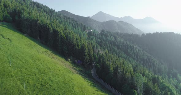 Aerial View of Side Meadow Mountain