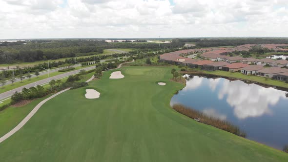 South Florida golf community lifestyle.  Weeks of constant rain make the fairways lush green