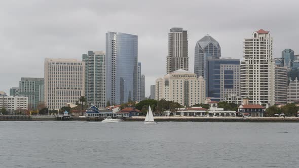 Downtown City Skyline San Diego Cityscape USA