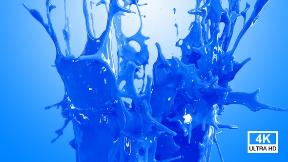 Blue Color Crown Splash 4K alt