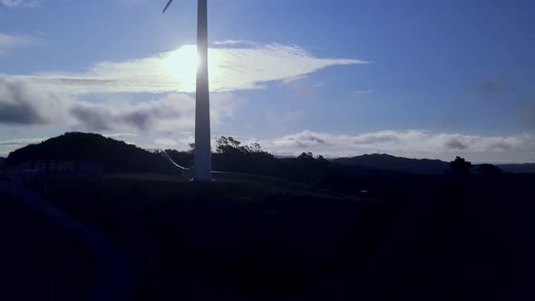 Wind turbine aerial footage