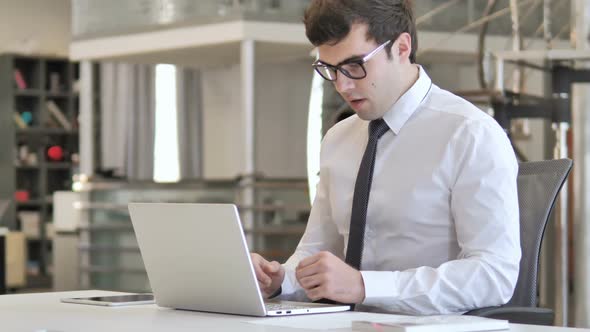 Businessman in Shock By Loss Wondering in Awe