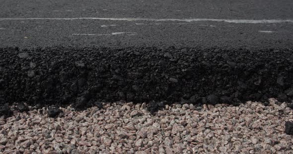 Freshly Laid Asphalt Coverage Height