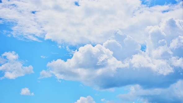 Blue Sky And Clouds Static Background