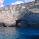 4K Seaside cave only accessible via water, surrounded by rugged white cliffs in slow motion - VideoHive Item for Sale