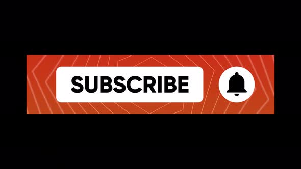 YouTube Subscribe Button alpha channel transparent background 4K V3