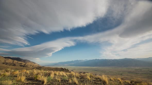 Time Lapse of Owens Valley and Mountains