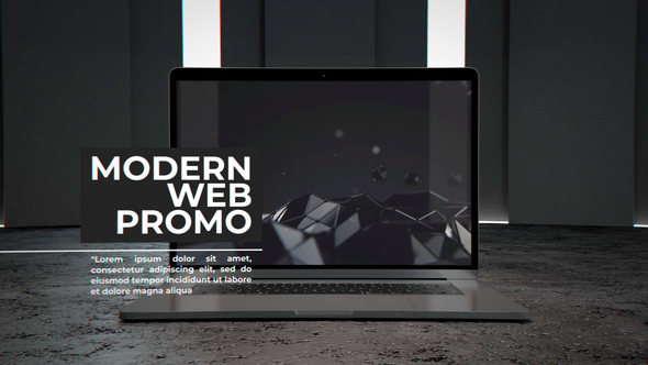 Modern Web Promo - Website Mockup