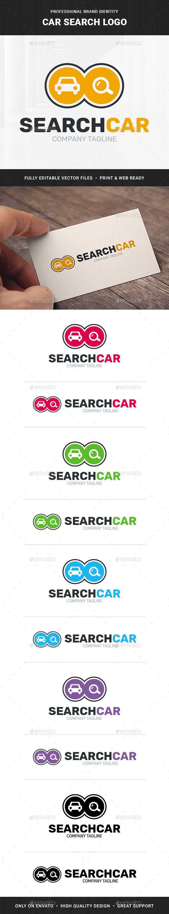 Car Search Logo Template