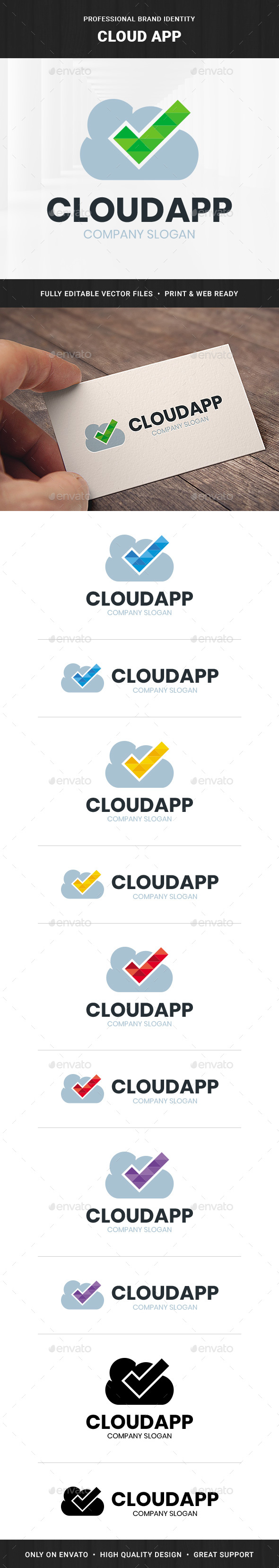 Cloud App Logo Template