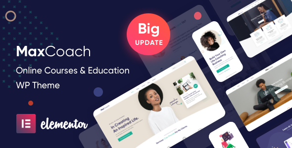 MaxCoach – Elementor Online Courses & Education WP Theme Preview
