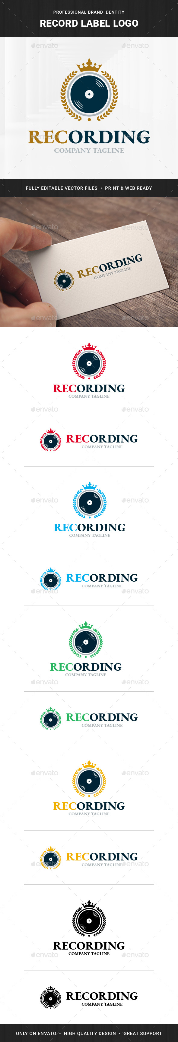 Record Label Logo Template