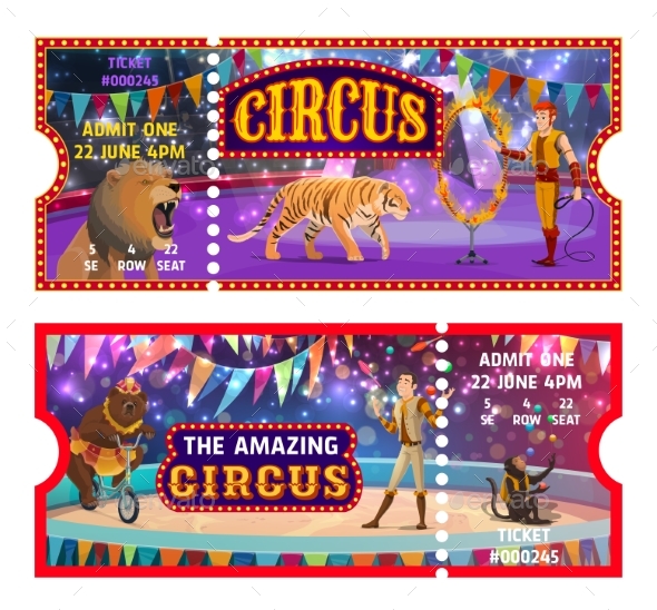 Big Top Circus Tickets, Entertainment Show Admit