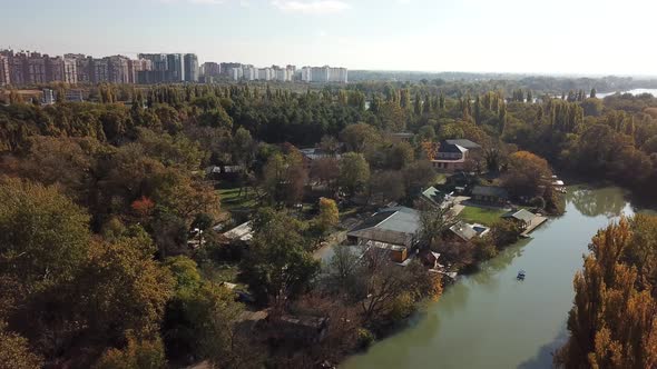 Aerial City View of Krasnodar Russian Federation 2020