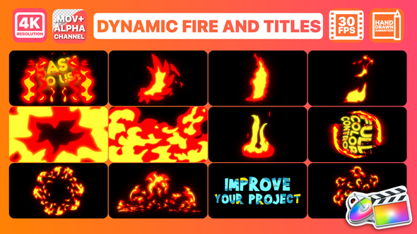 Dynamic Fire And Titles | FCPX