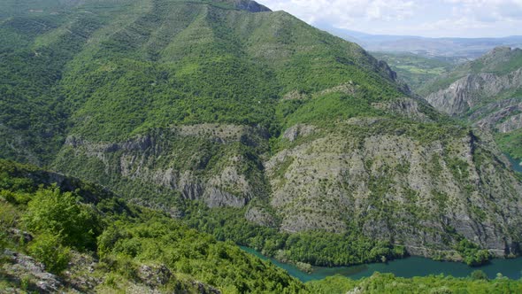 Beautiful Nature and River View of Matka Canyon, Skopje, Macedonia