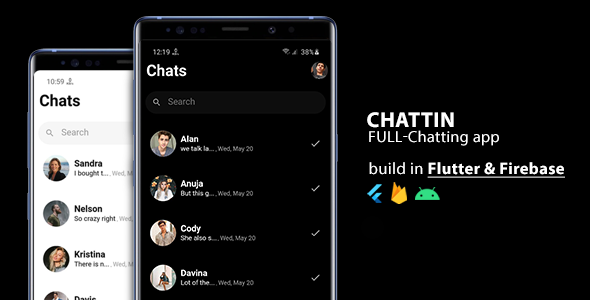 Chattin : Flutter & Firebase Realtime Android Chat App