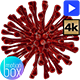 Red Corona Virus Rotating On Dark Ambience - VideoHive Item for Sale