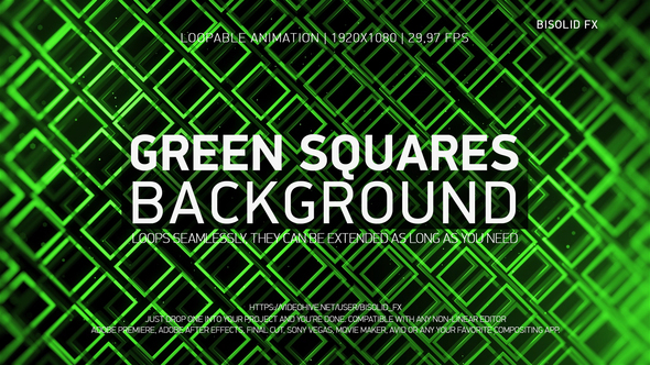 Green Squares Background