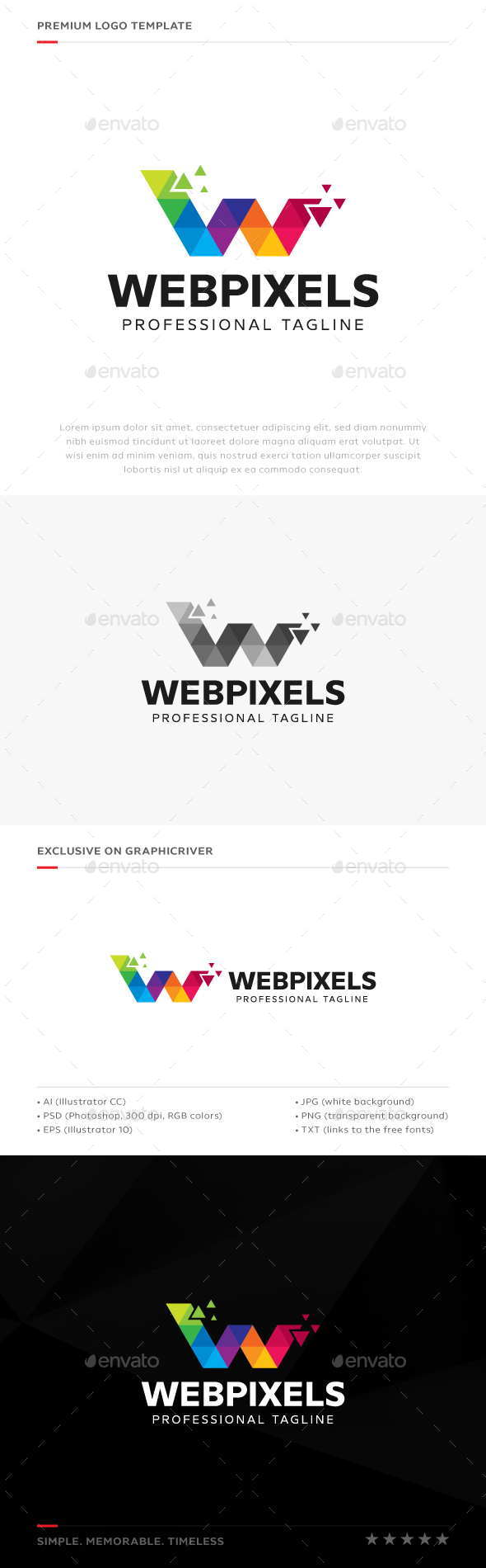 Letter W - Web Pixels Logo