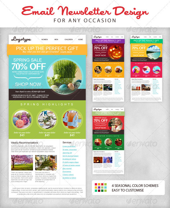 Seasonal Email Newsletter Template