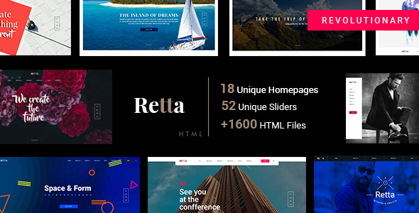 Retta - Multiuse Business HTML5 Mega Pack