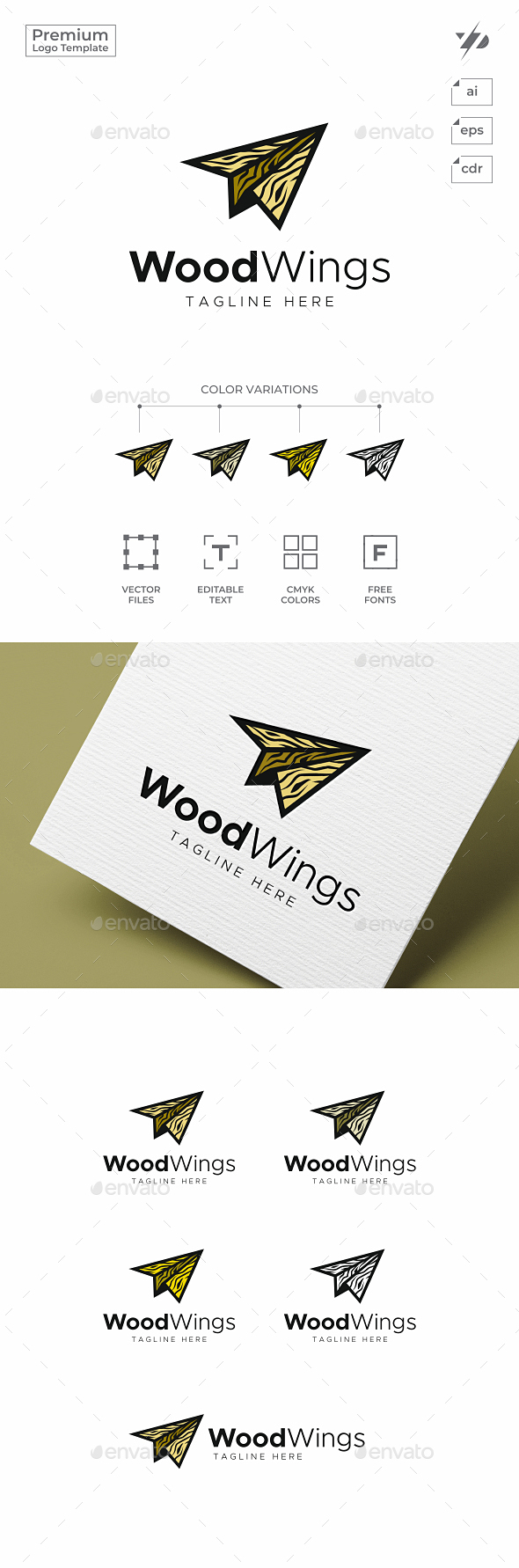 Wood Plane Logo