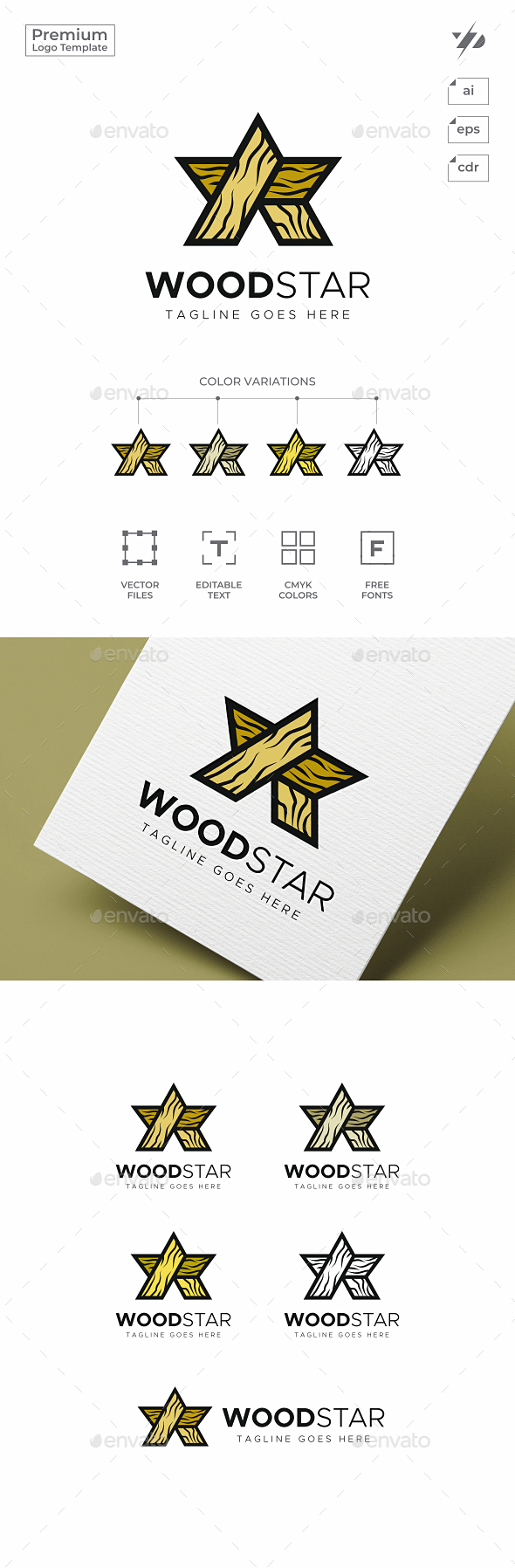 Wood Star Logo