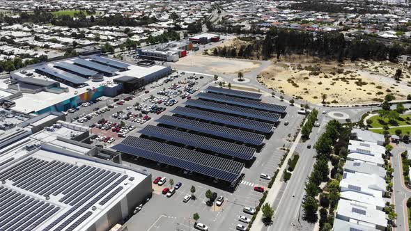 Aerial View of a Car Park