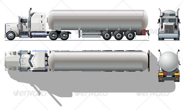 Tanker Semi-truck
