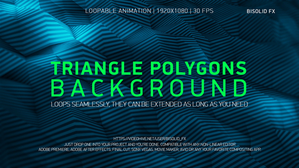 Triangle Polygons Background