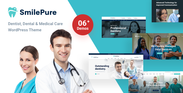 SmilePure - Dental & Medical Care WordPress Theme / Themeforest, Wordpress, Retail, Health beauty