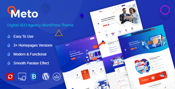 Meto | SEO & Marketing WordPress Theme Preview
