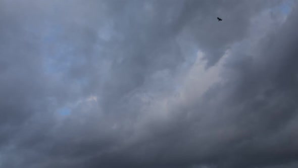 Sky with Clouds Moving Fast, Timelapse