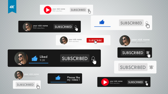 Youtube Subscribe Package 4K