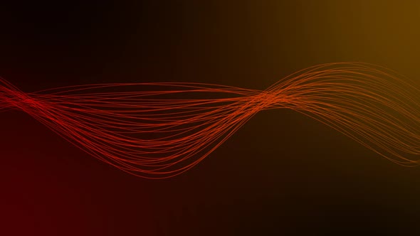 Brown Red Color Line Wave Motion Animated Background