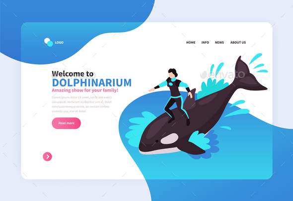Welcome To Dolphinarium Landing Page