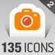 135 Papercut Icons - GraphicRiver Item for Sale