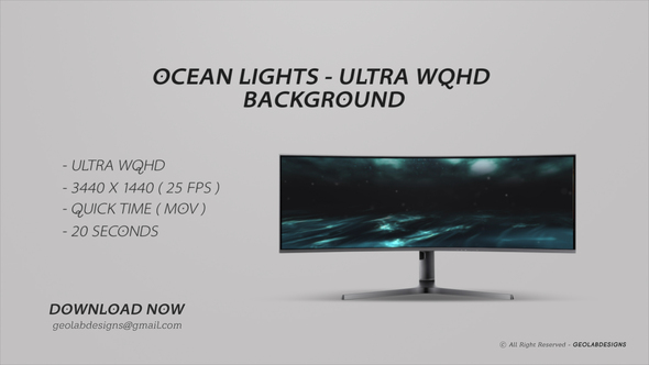 Ocean Lights - Ultra WQHD Background alt
