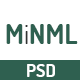MiNML - Clean & Flat PSD Template for Creative Agencies - ThemeForest Item for Sale
