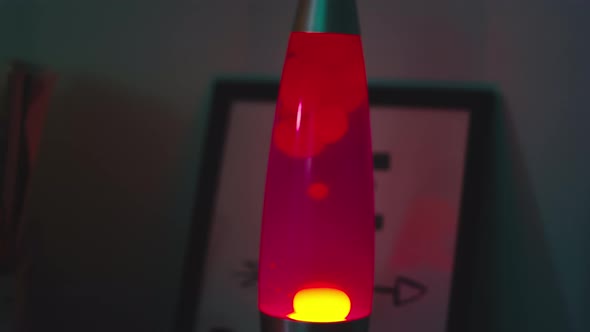 Lava Lamp During Home Rock Concert