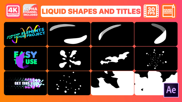 Liquid Shapes And Titles | After Effects