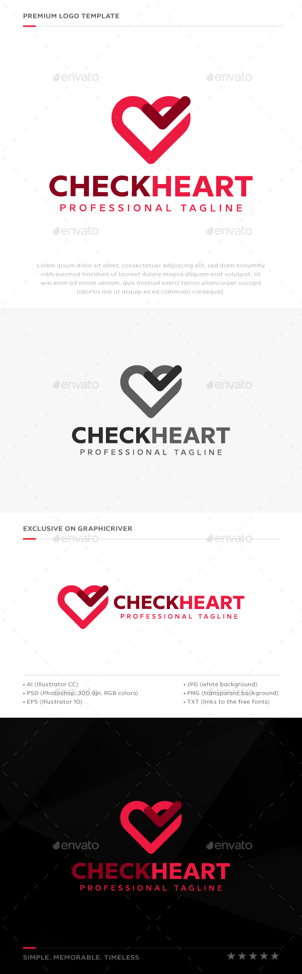 Check Heart Logo