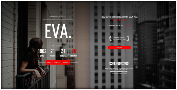 EVA. || Responsive Coming Soon Page
